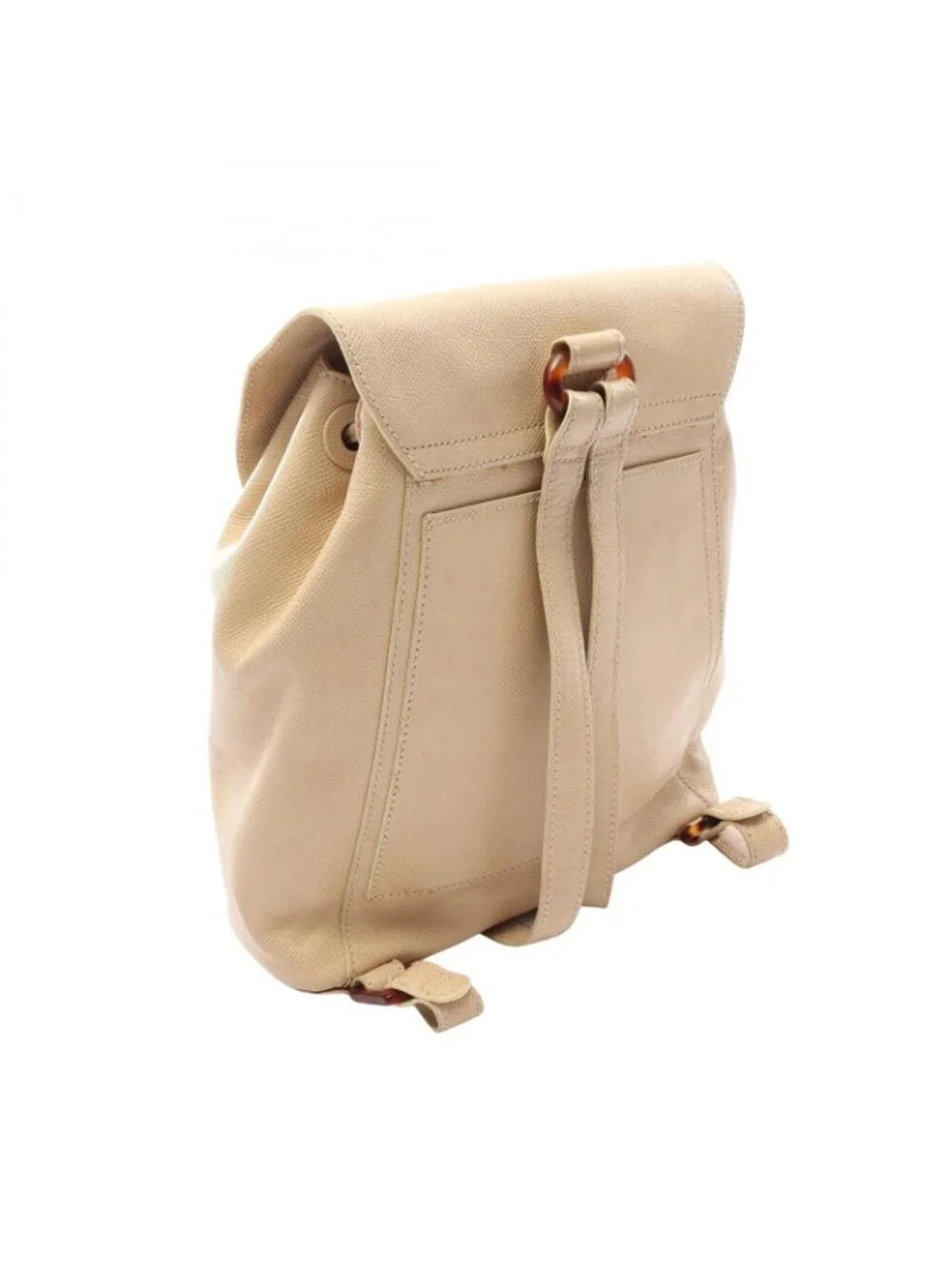 Chanel Backpack CC Logo Light Beige Caviar Leather